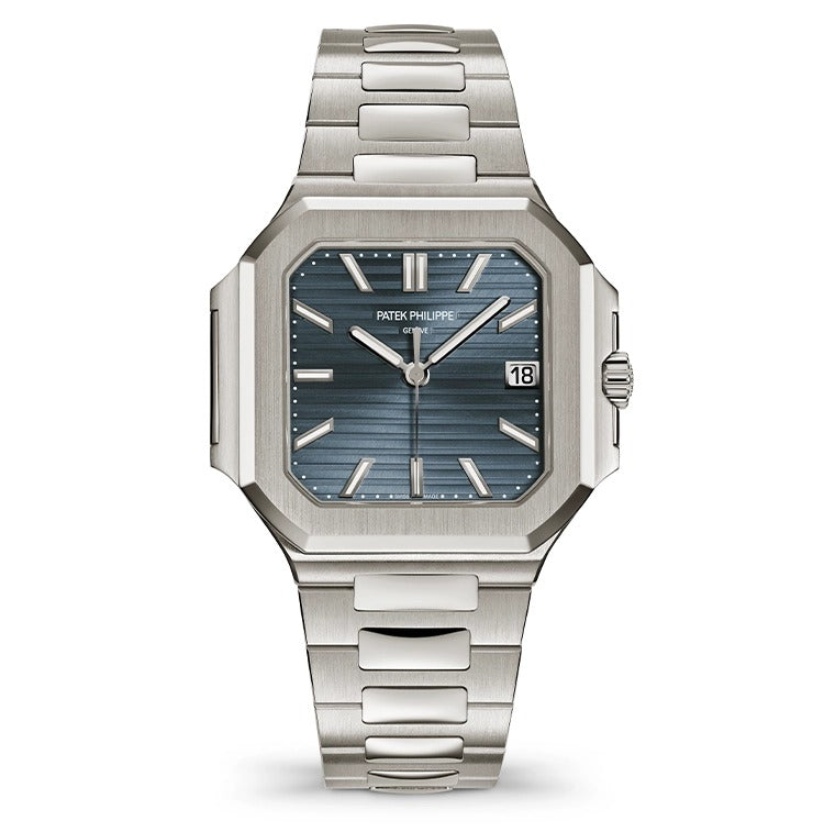 Patek Philippe Cubitus Blue Index Dial on White Gold 7128/1G-001 Complete 2025