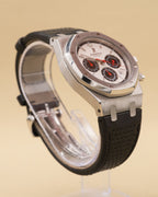 Audemars Piguet Royal Oak Tour Auto Silver with black subdials Dial on Black Leather Strap 26136ST.OO.D082VS.01 Complete 2007