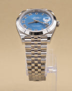 Rolex Datejust 41 Blue Roman Dial on Jubilee 126300 Complete 2026