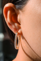 Yellow Gold FLEXIBLE 2.7MM Hoops 3.42 cts.
