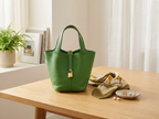Picotin Vert Yucca Taurillon Clemence Lock 18