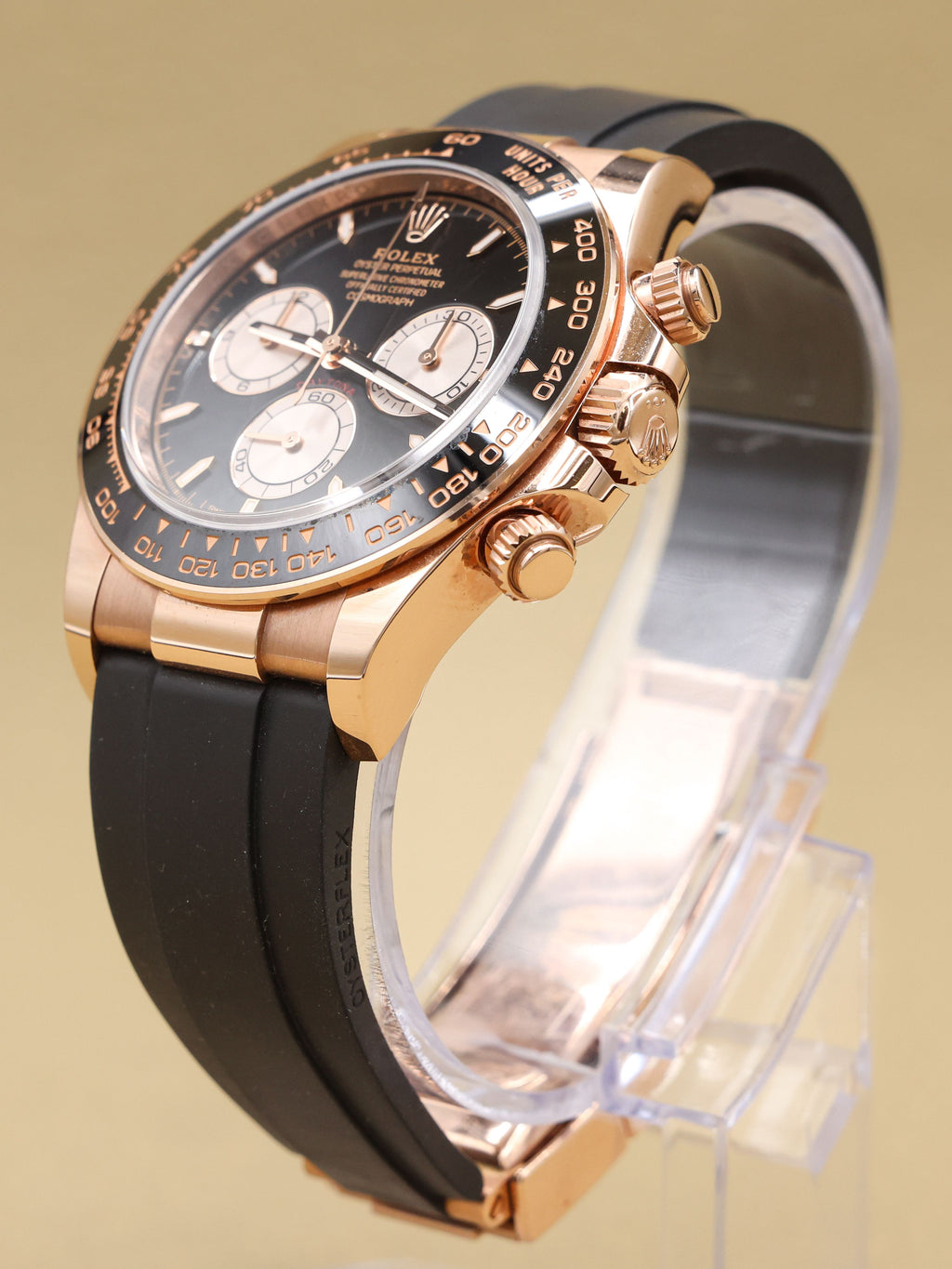 Rolex Daytona Black And Sundust Index Dial on Oysterflex 126515LN Complete 2024