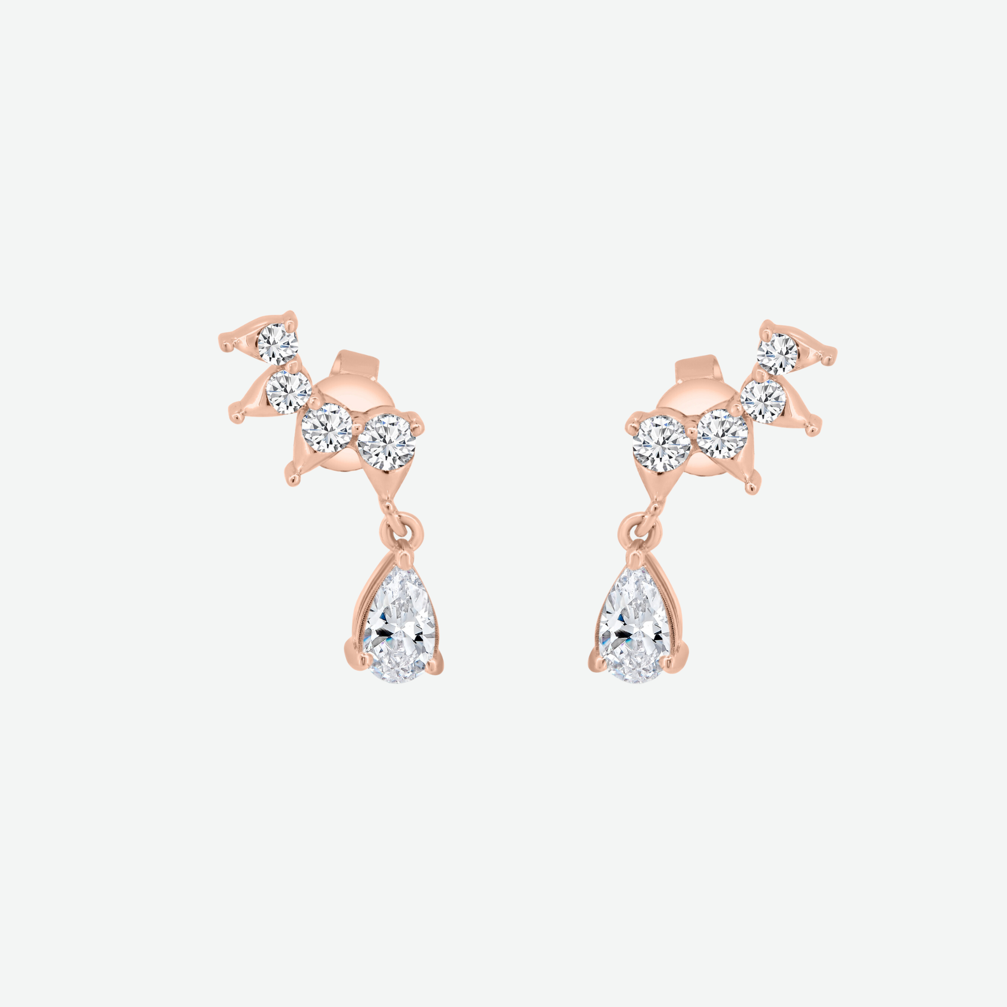 White Gold - Climbers Earrings 0.8 cts.