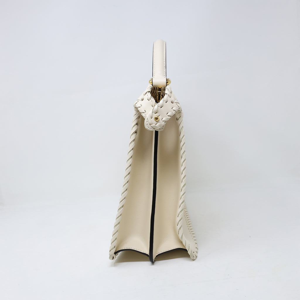 Fendi Cream Leather Peekaboo