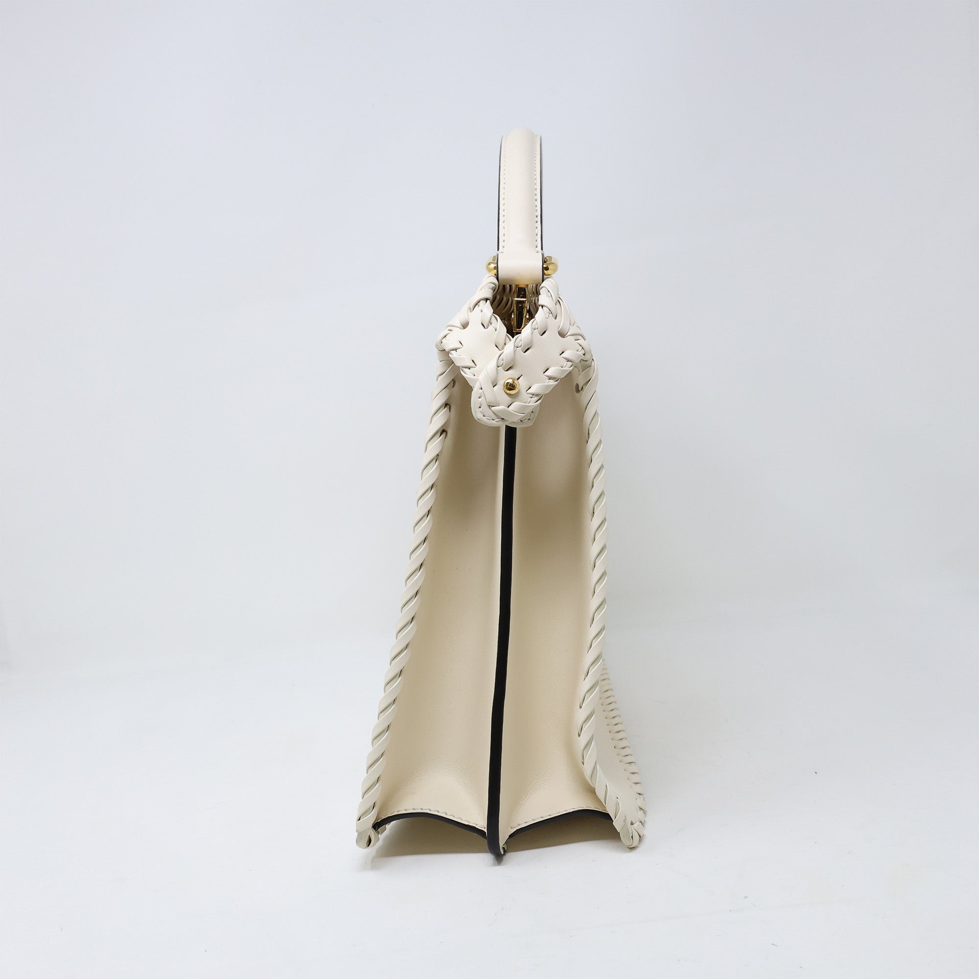Fendi Cream Leather Peekaboo