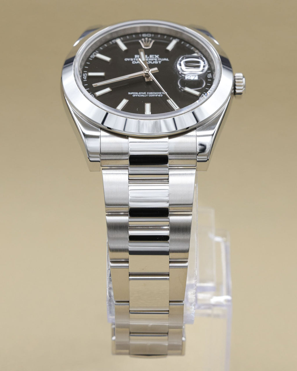 Rolex Datejust 41 Black Index Dial on Oyster 126300 Complete 2017