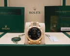 Rolex Day-Date 40 Green Ombre Roman Dial on President 228238 Complete 2025
