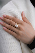 Yellow Gold SOLITAIRE - CUSHION CENTER G S12 (GIA) Engagement Ring 3.01 cts.
