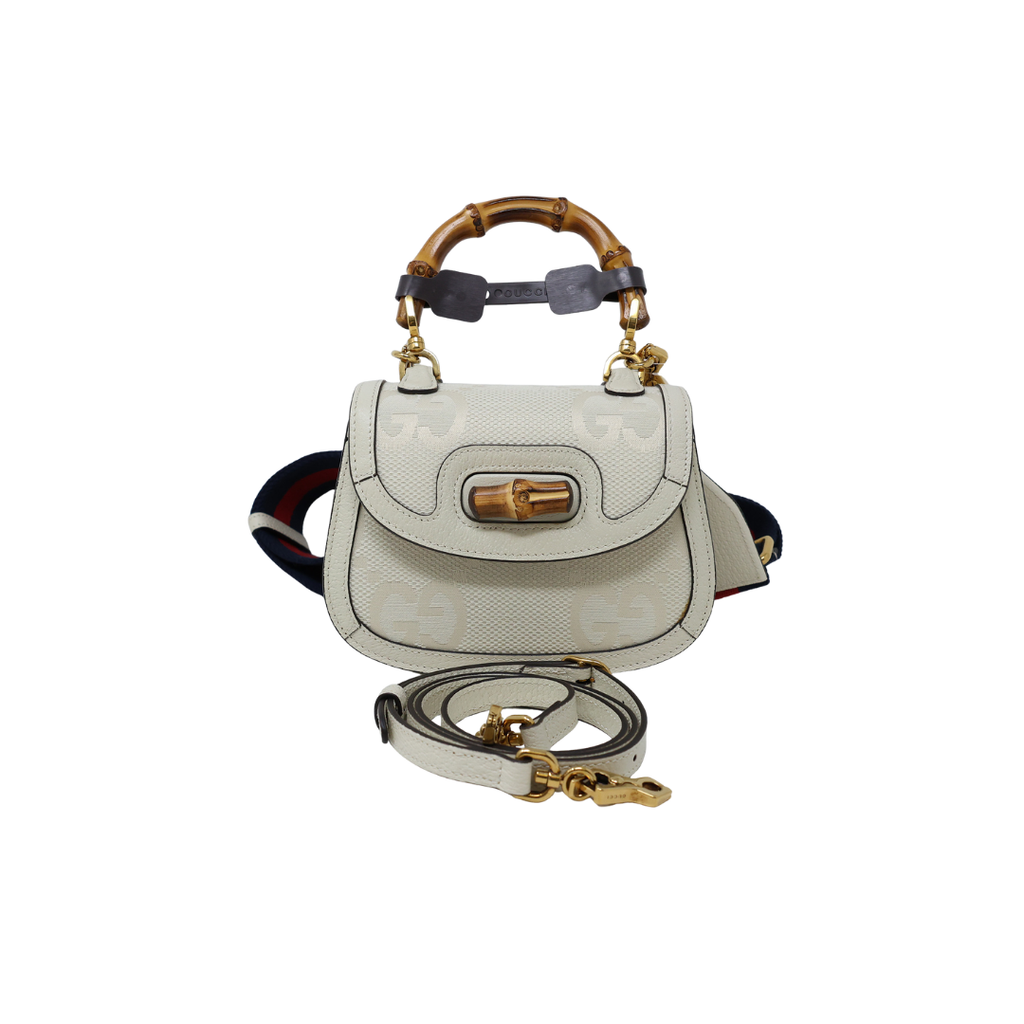 Gucci Bamboo Jumbo GG Handbag