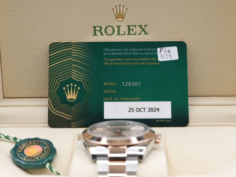 Rolex Datejust 41 Sundust Index Dial on Oyster 126301 Complete 2024