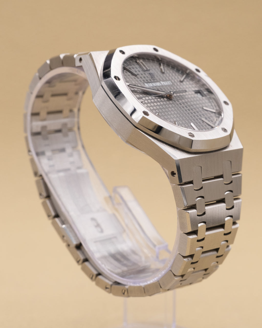Audemars Piguet Royal Oak Selfwinding Slate Grey Dial on Bracelet 15500ST.OO.1220ST.02 Complete Open Date