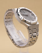 Audemars Piguet Royal Oak Selfwinding Slate Grey Dial on Bracelet 15500ST.OO.1220ST.02 Complete Open Date