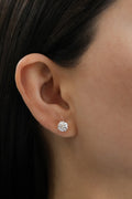 14KT White Gold Round Natural Diamond Stud Earrings 2.32ctw E-232RD