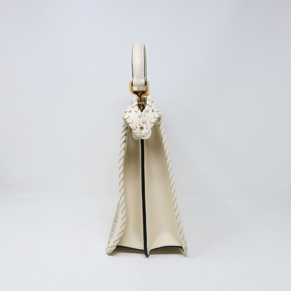 Fendi Cream Leather Peekaboo