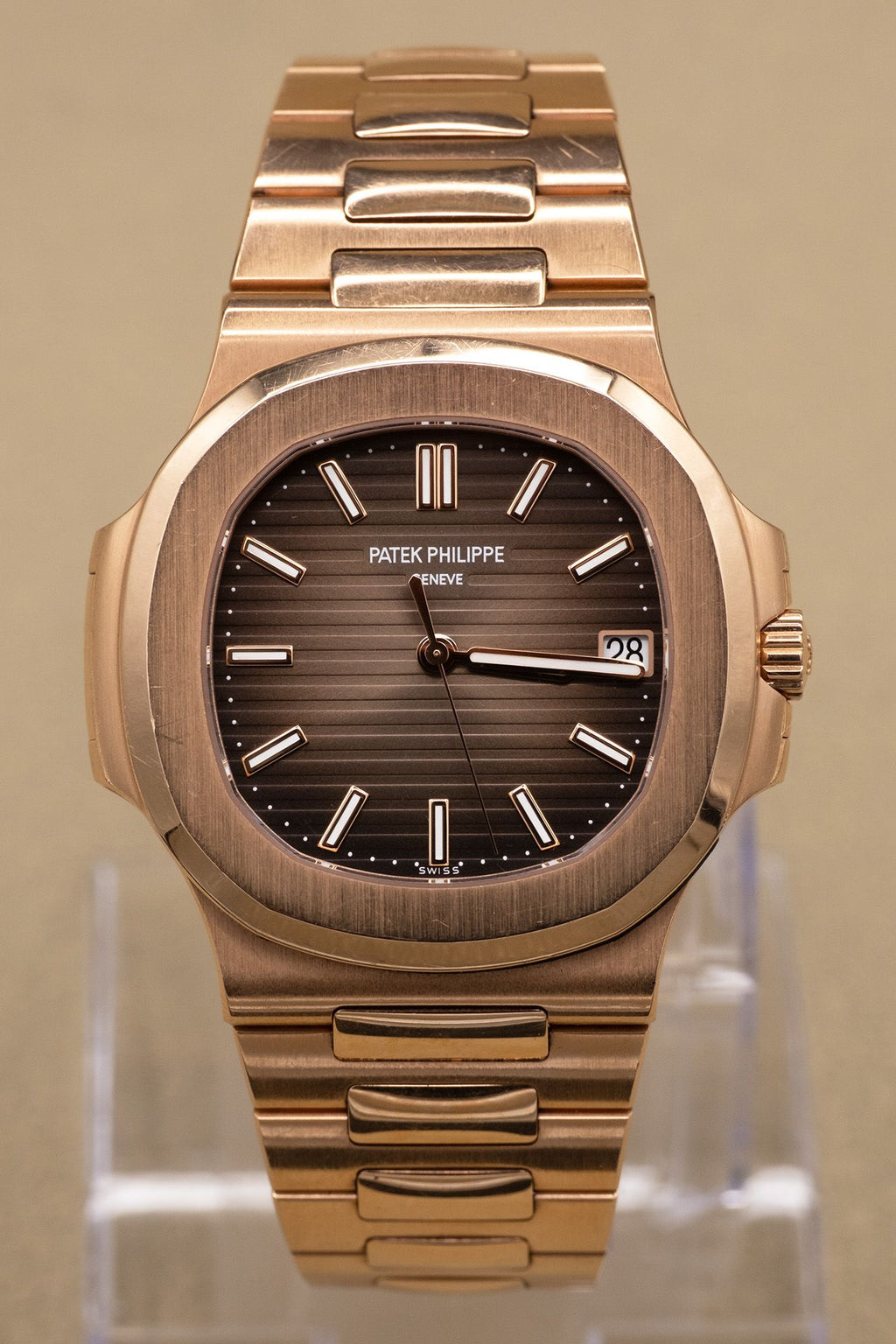 Patek Philippe Nautilus Light and Dark Brown Gradated Dial on Bracelet 5711/1R-001 Complete 2021
