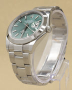 Rolex Datejust 41 Mint Green Index Dial on Oyster 126300 Complete 2022