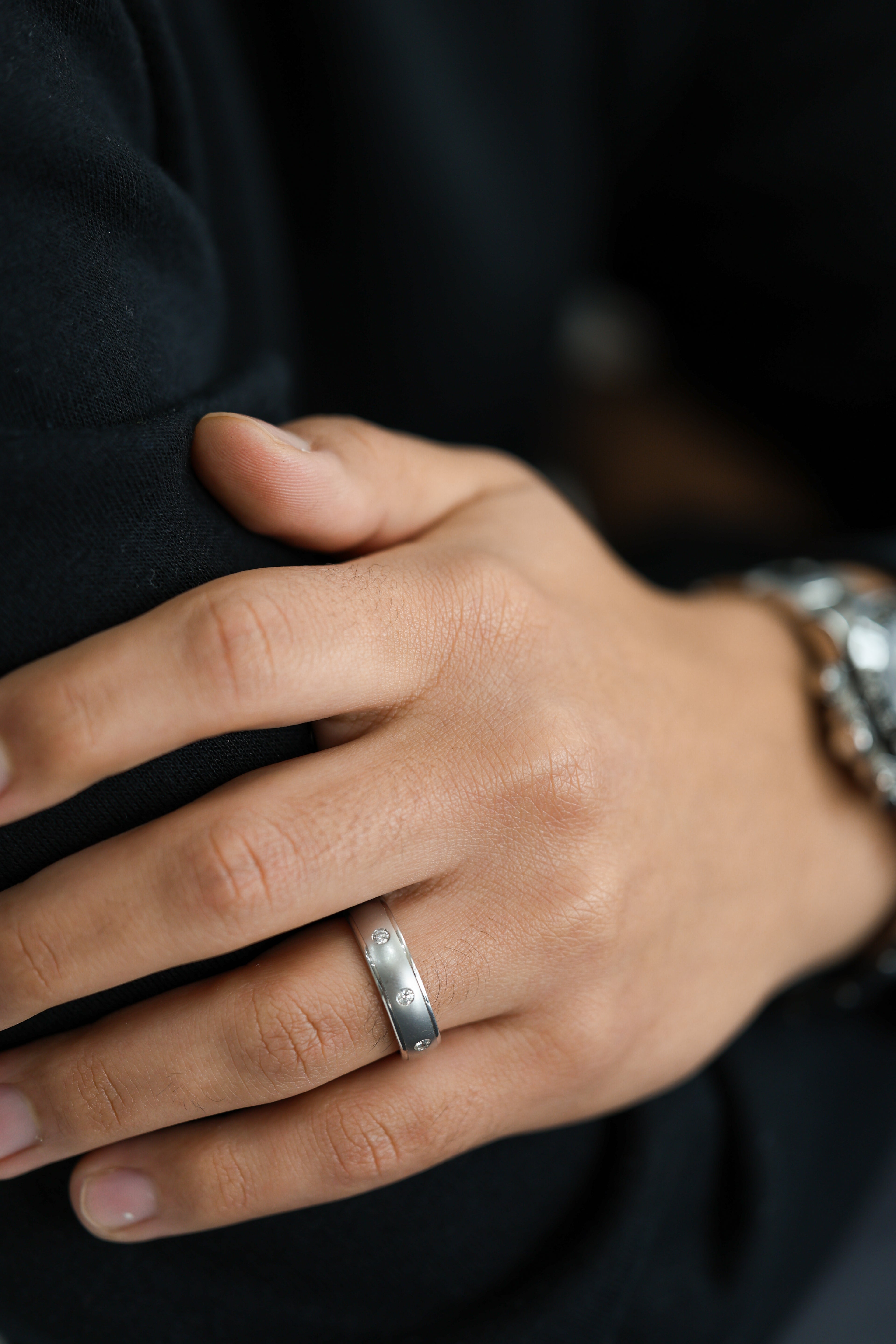 Men's Round Ring 0.4 cts.