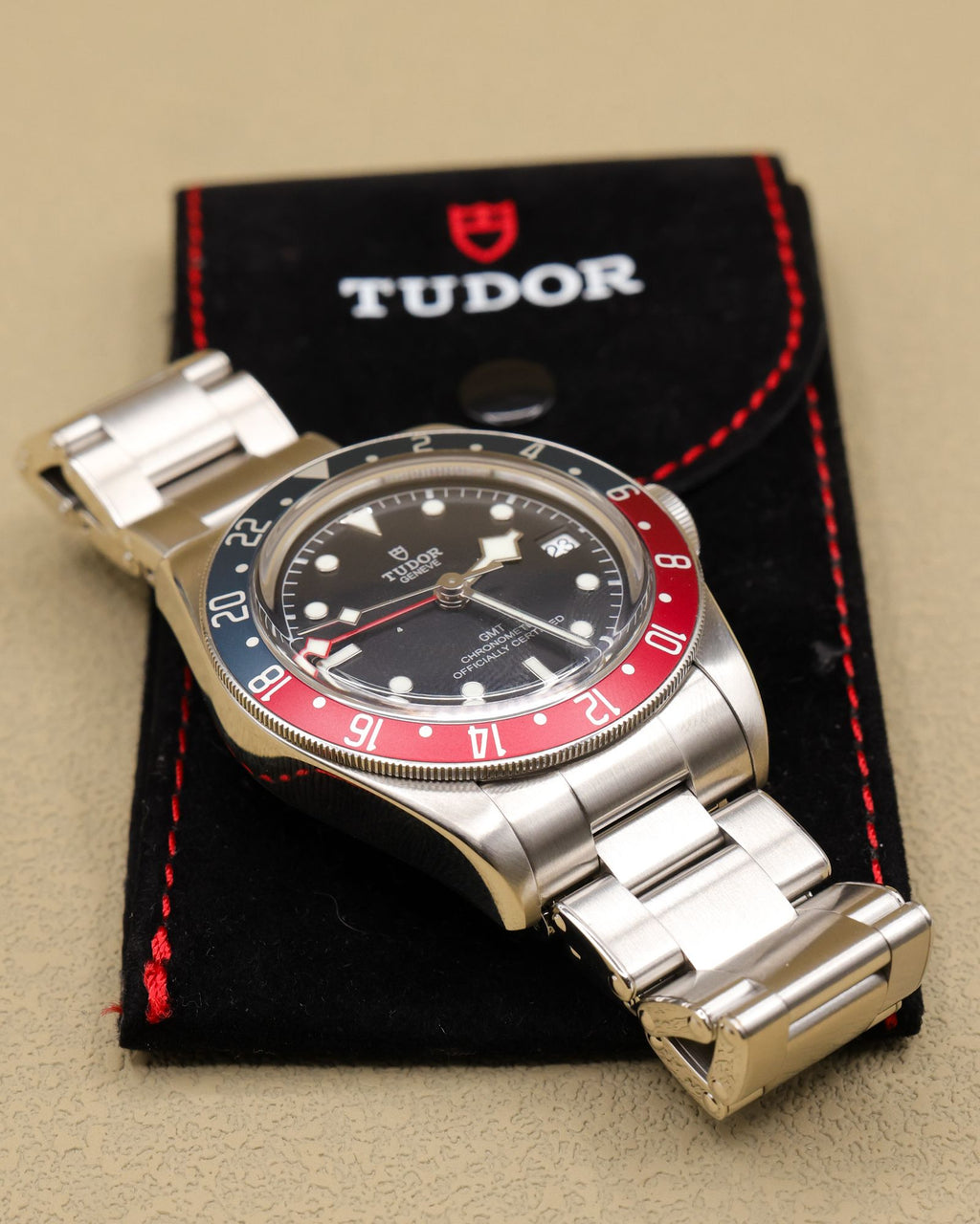 Tudor Black Bay GMT Black Dial on Bracelet M79830RB-0001 Complete 2018