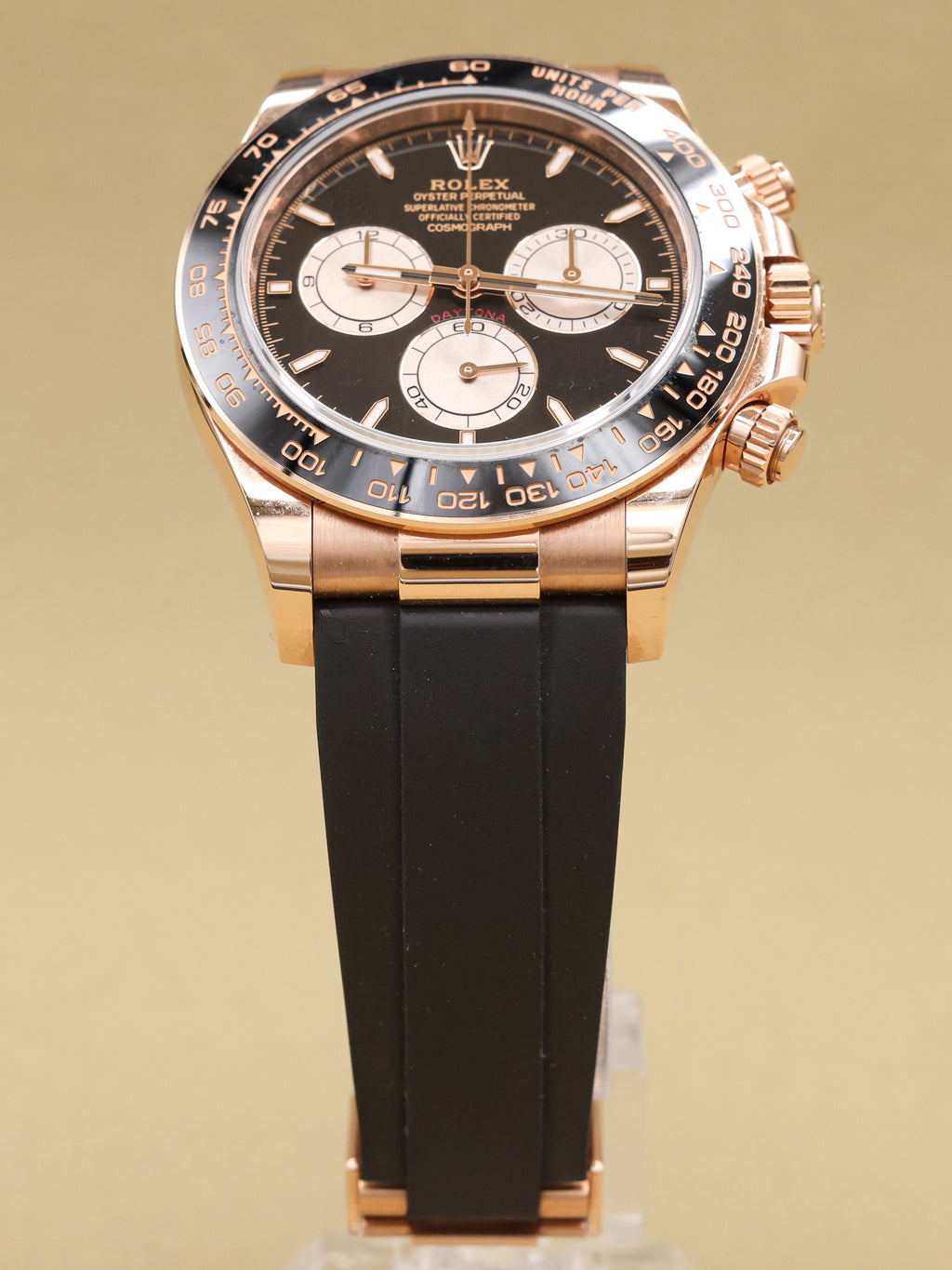 Rolex Daytona Black And Sundust Index Dial on Oysterflex 126515LN Complete 2024