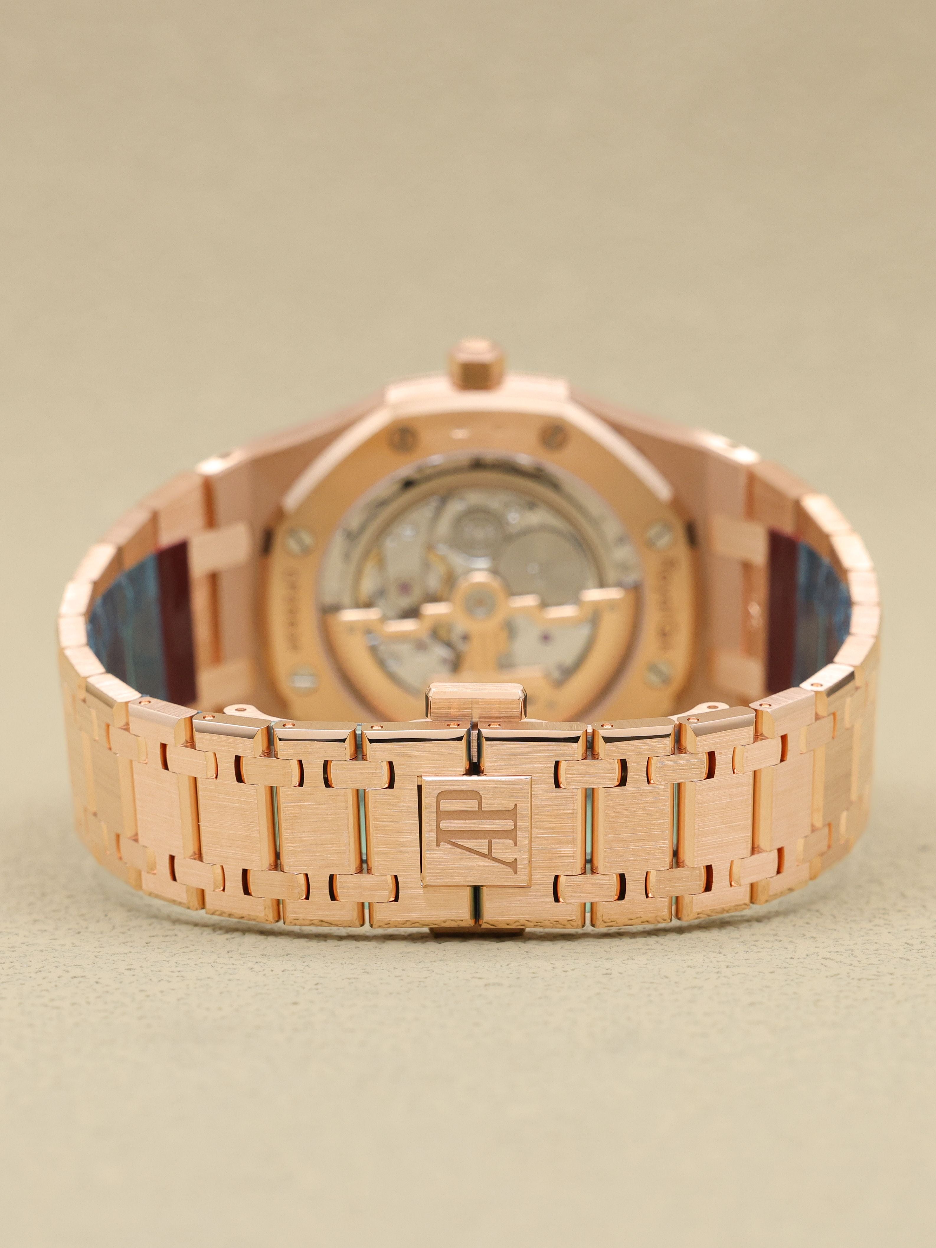 Audemars Piguet Royal Oak Extra-Thin Blue Dial on Bracelet 15202OR.OO.1240OR.01.A Card 2021