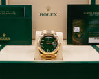 Rolex Day-Date 40 Green Roman Dial on President 228238 Complete 2026