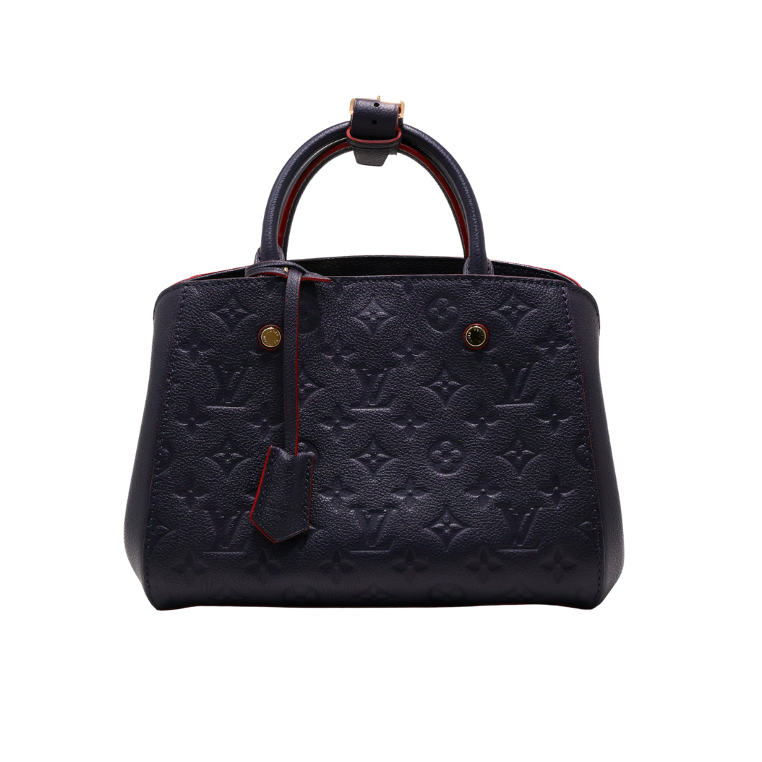 Louis Vuitton Marine Rogue Monogram Empreinte Leather Montaigne BB Bag