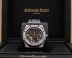 Audemars Piguet Royal Oak Double Balance Wheel Skeleton Dial on Bracelet 15407ST.OO.1220ST.01 Complete 2024