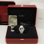 Cartier Rotonde de Cartier Mysterious Hour Blue Dial on White Croc HPI01197 Complete 2018