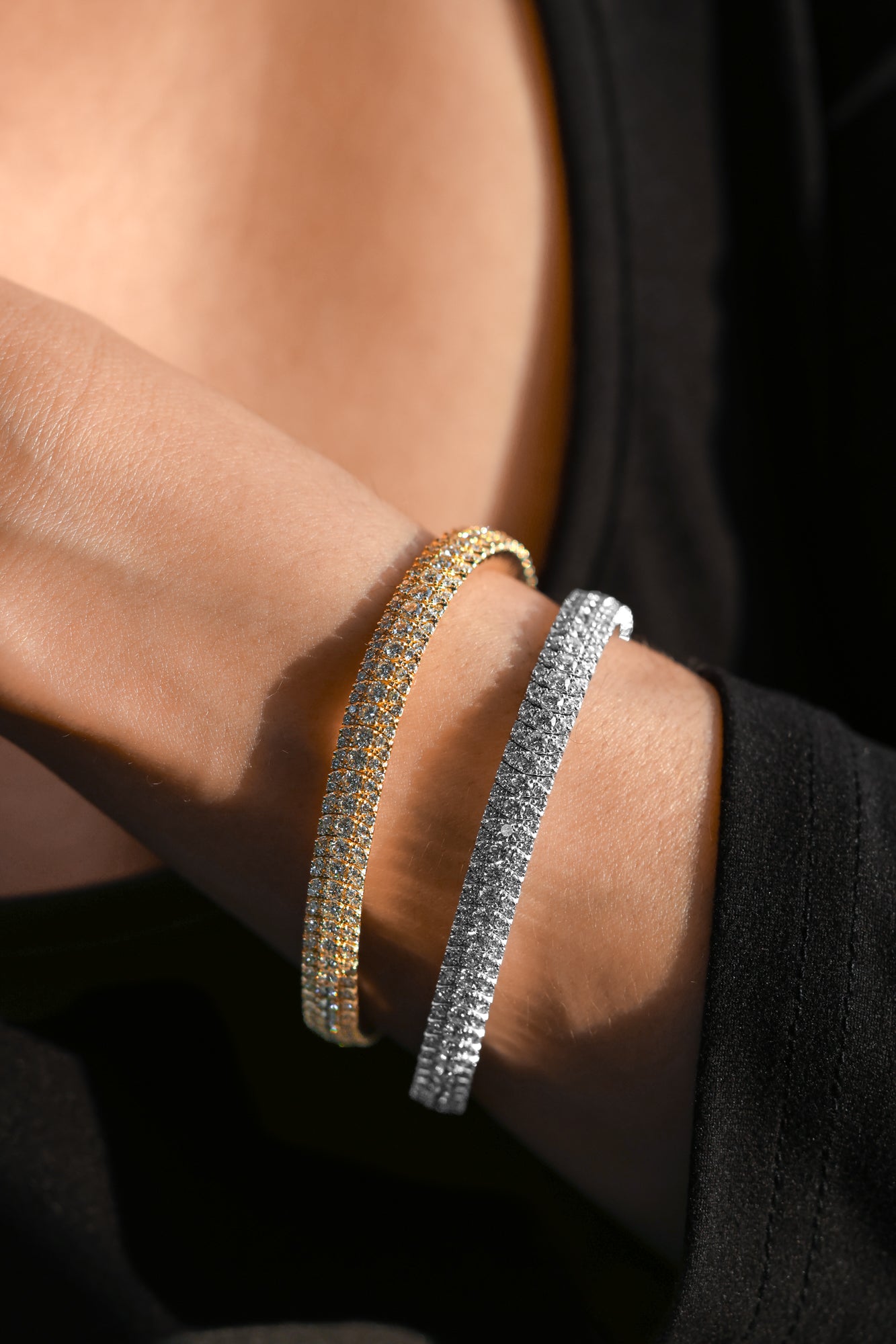 Elegant Diamond Bangle Cuff Bracelet, 7.53ct B-753BANG