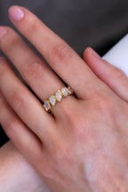 Multi-Shape Diamond Eternity Band in 18KT Yellow Gold 3.45ct R-345MULTI