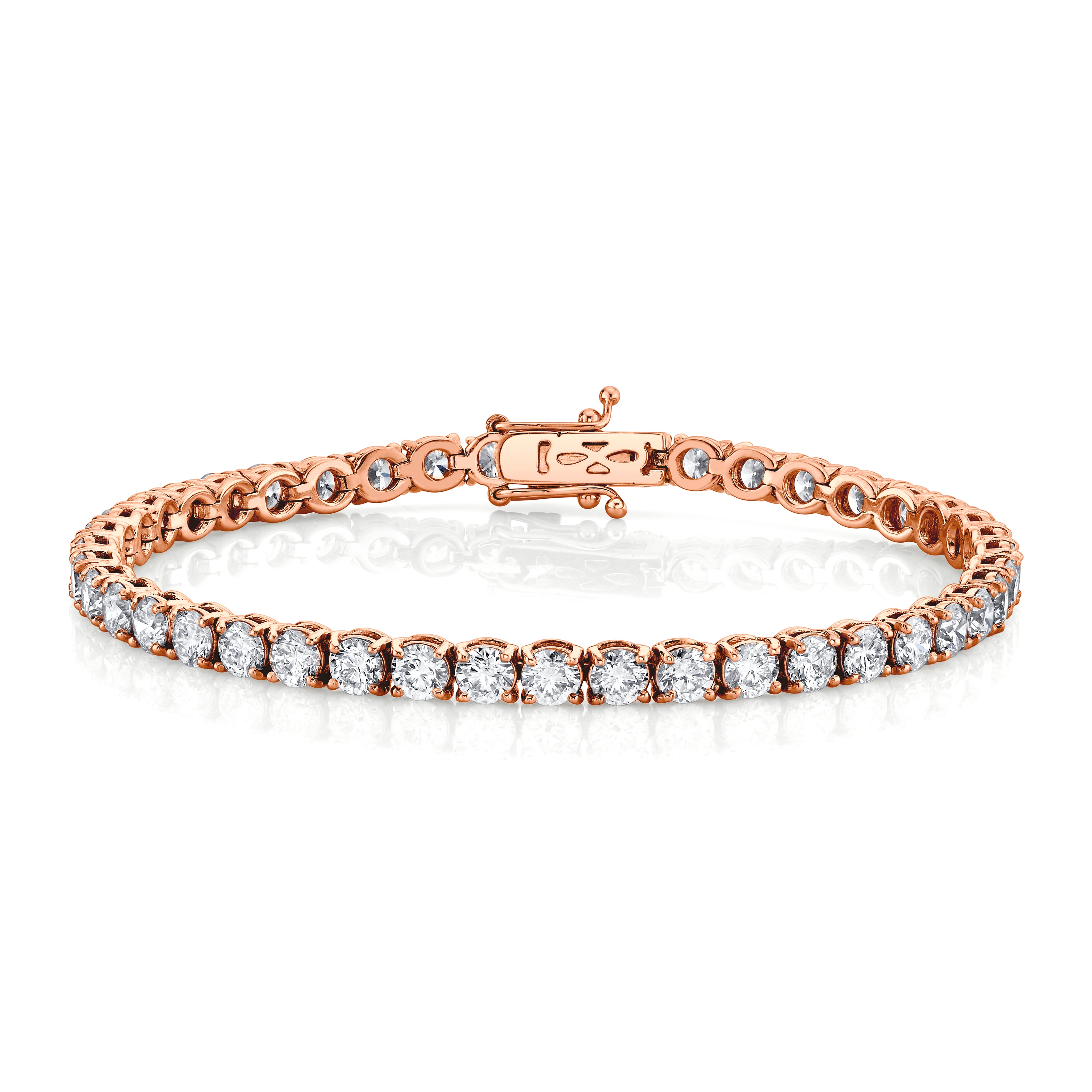 18K Gold Tennis Bracelet, 9.00ct B-9 ct. 4pr 18K