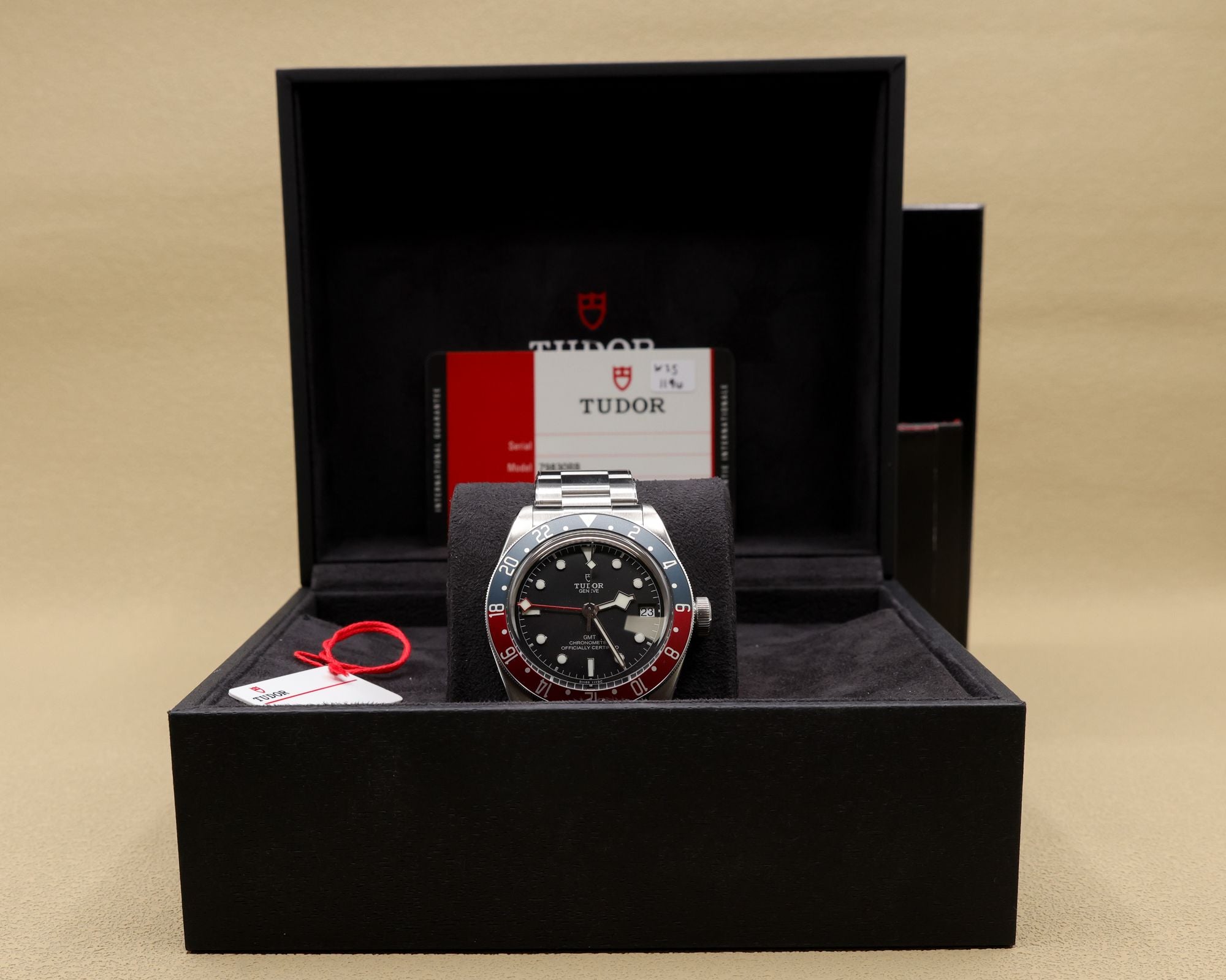 Tudor Black Bay GMT Black Dial on Bracelet M79830RB-0001 Complete 2018