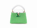 Louis Vuitton Taurillon Braided Capucines Mini in Vert Green