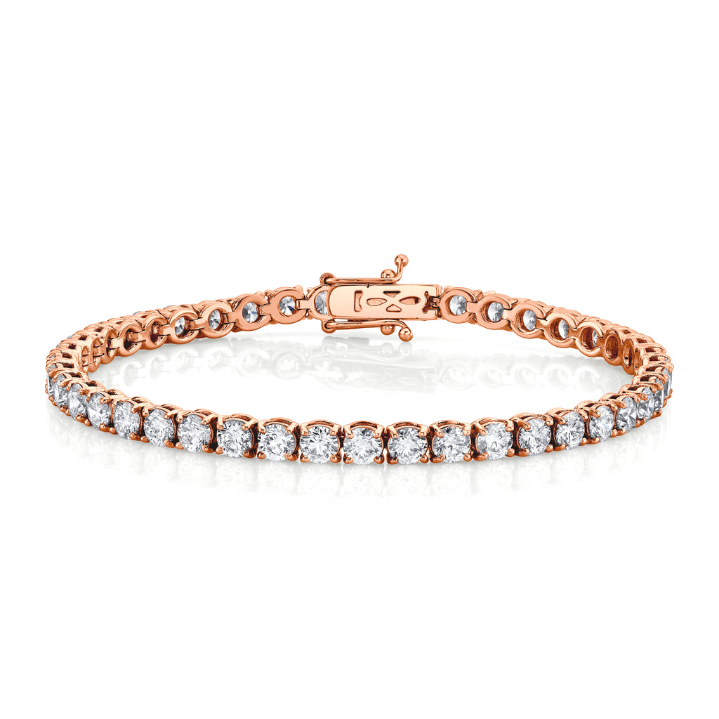 18K Gold Tennis Bracelet, 9.00ct B-9 ct. 4pr 18K