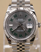 Rolex Datejust 41 Slate Green Roman Dial on Jubilee 126334 Complete 2026
